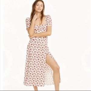 Danielle Bernstein White/ Red roses dress